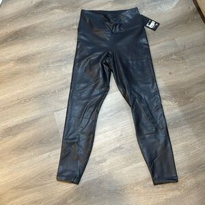 90 degree by reflex black leather leggings